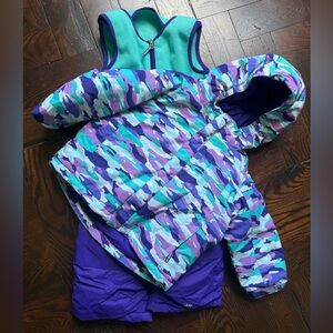 Purple & Teal Columbia Snowsuit Set